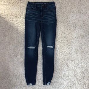 American Eagle High Rise Skinny Jeans Size 0